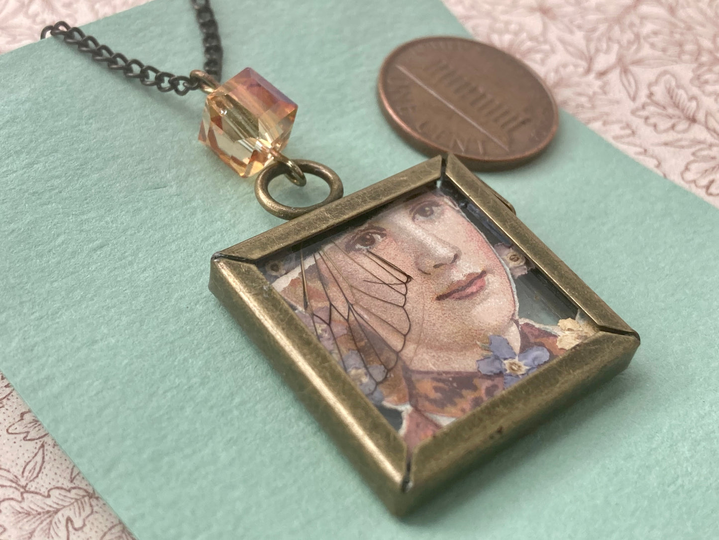 Fairycore Necklace with Cicada wing detail