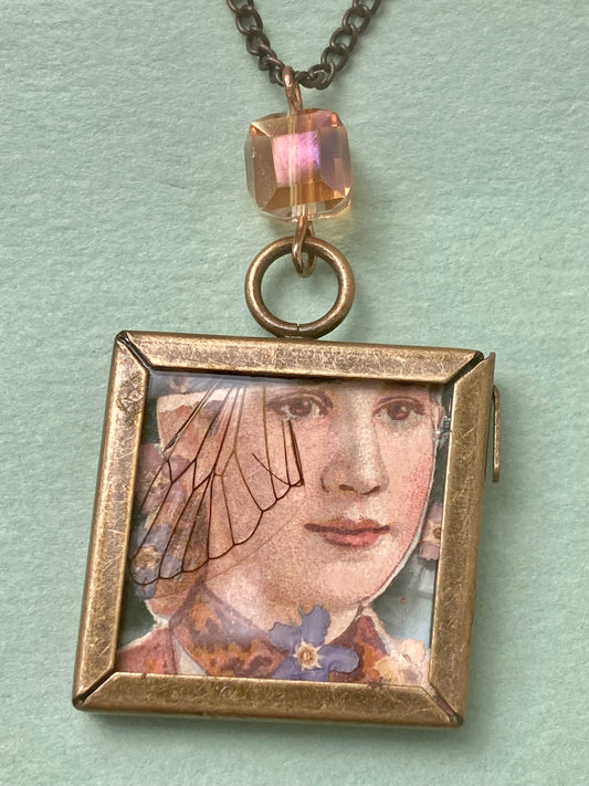 Fairycore Necklace with Cicada wing detail
